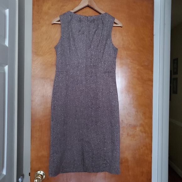 Michael Kors Snakeskin Print Sheath Dress Gray Grey Size 8 Medium - Picture 7 of 8